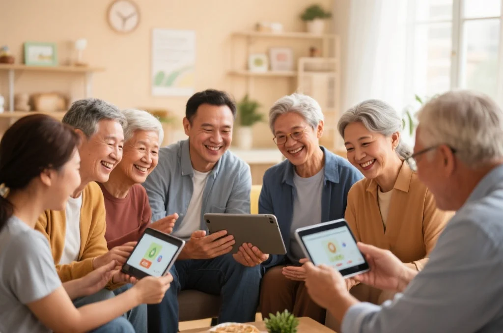 健康社区交流氛围